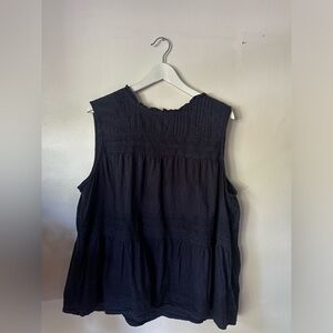 Sleeveless peplum top
